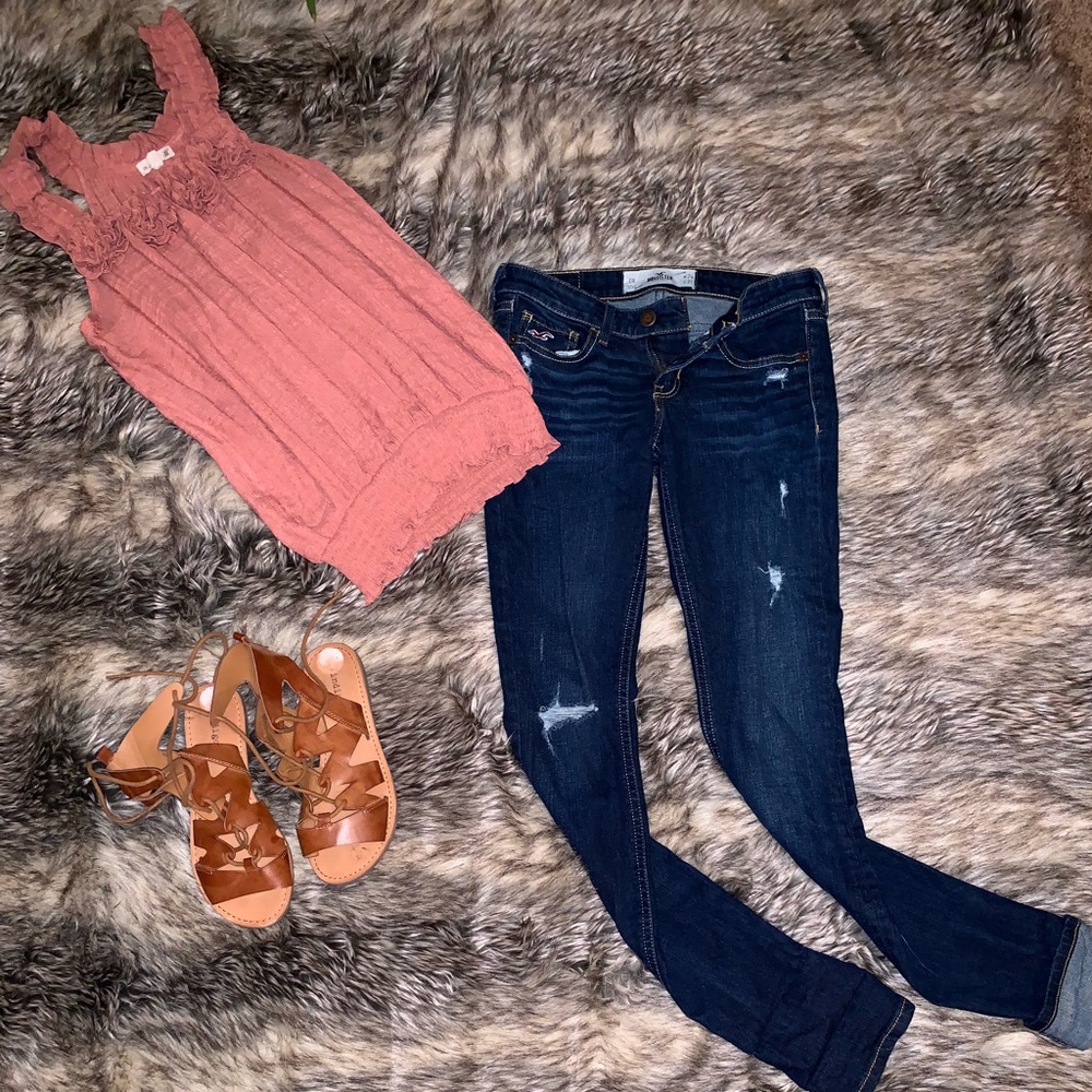 Light orange blouse!